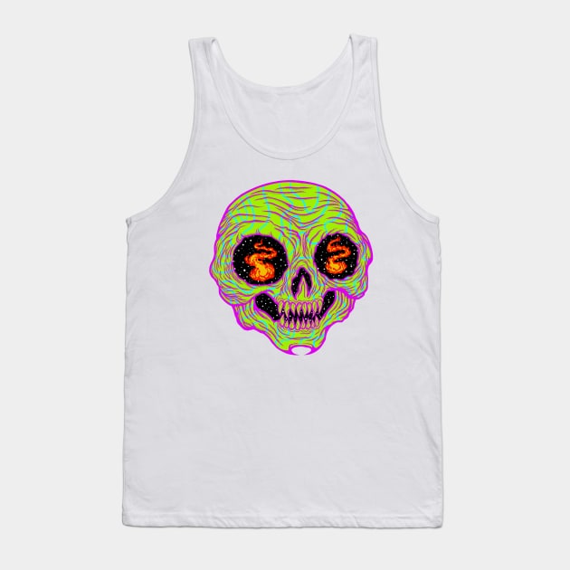 Ritual Skull Tank Top by flynnryanart